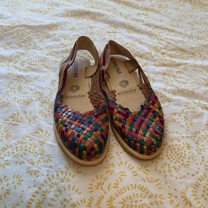 Multicolored Leather Sandals